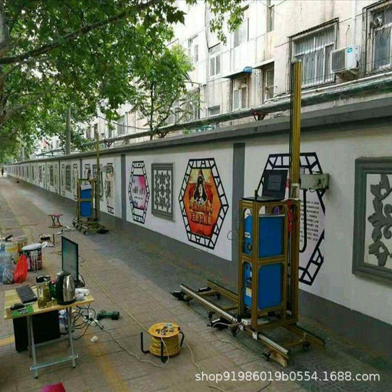 乾彩墙体彩绘机5d立体文化背景墙壁画打印机户外广告3D墙面喷绘机,机械设备,印刷设备,淘宝优惠券,粉丝福利购,淘宝优惠卷