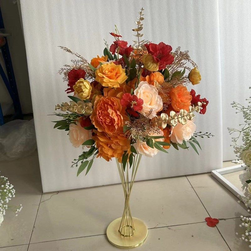 高档电镀桌花铁艺花器酒店婚礼宴会ktv桌面装饰摆台餐桌装饰摆件,家居饰品,餐桌花艺,淘宝优惠券,粉丝福利购,淘宝优惠卷