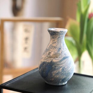 恬梦家居陶艺素胚高白泥漂漆花瓶手工diy大漆白胚陶瓷瓶非石膏