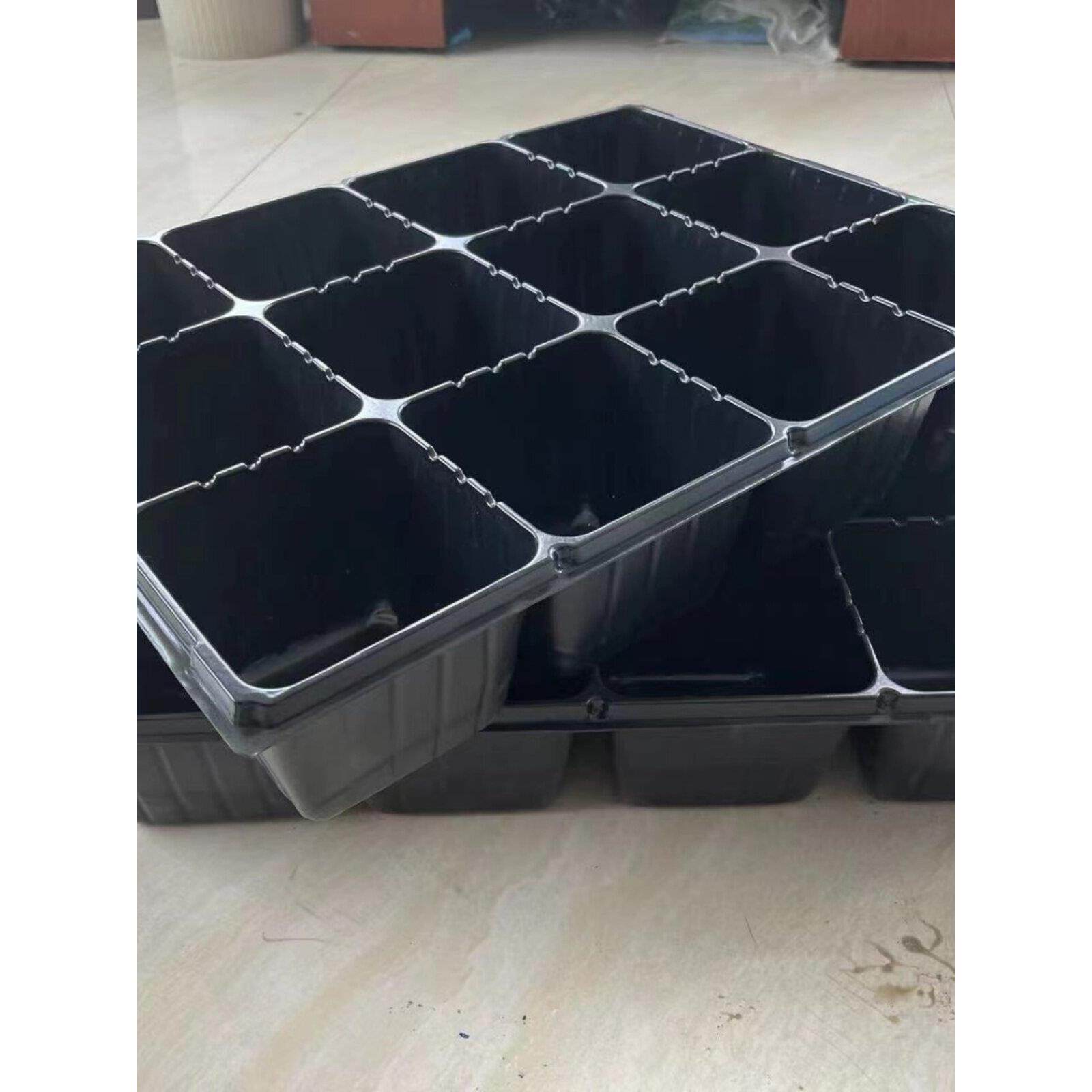 12孔育苗盘,插头盘,草莓苗木花卉园艺切割容器,森林育苗盆