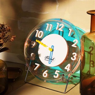 自来春风泡泡钟家用时钟桌面装饰桌面时钟个性波波表摆台式钟表
