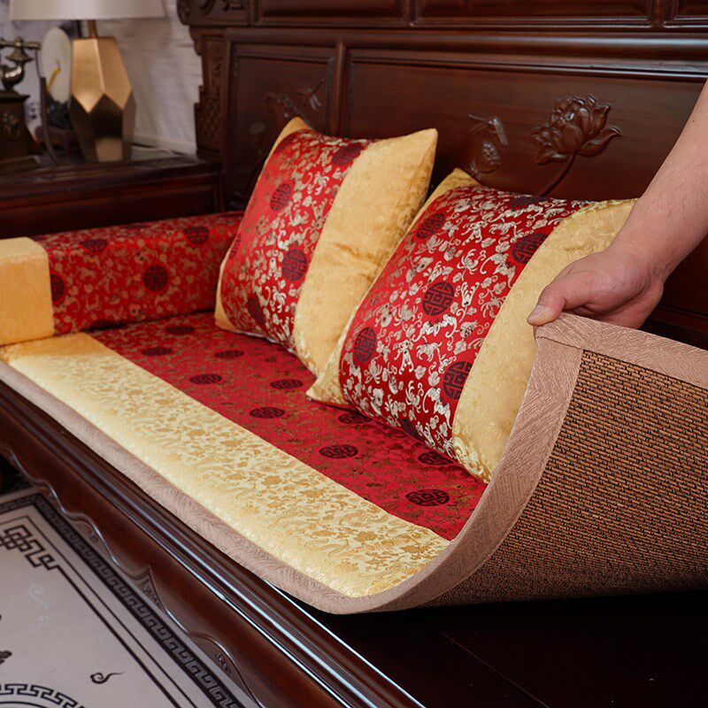 中式红木沙发坐垫实木家具椅垫古典整套太师圈椅沙发坐垫罗汉床垫