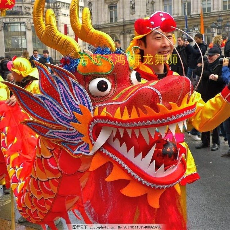 舞龙道具 九节国标龙 比赛竞技龙 高密度绸布 钢丝饱满 质量好,特色手工艺,其他,淘宝优惠券,粉丝福利购,淘宝优惠卷