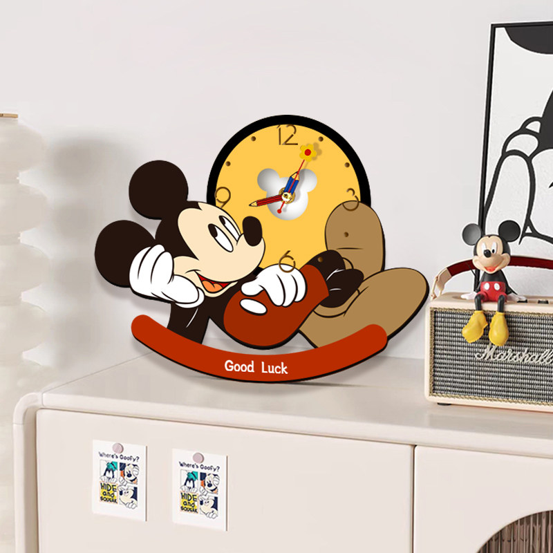 新款米奇时钟摆件创意摇摆台式座钟桌面电视柜装饰品家居静音钟表,家居饰品,钟表画/挂钟画,淘宝优惠券,粉丝福利购,淘宝优惠卷