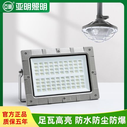 led亚明防爆灯仓库加油站车间化工厂防腐防爆耐高温泛光投光灯具