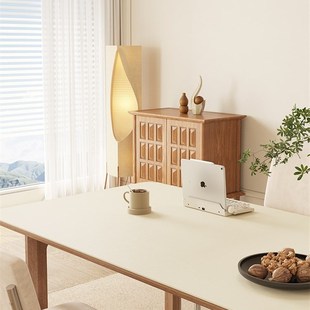 【芊芊郡主】氛围感皮革餐桌垫桌布免洗防油防水桌垫茶几垫书桌垫