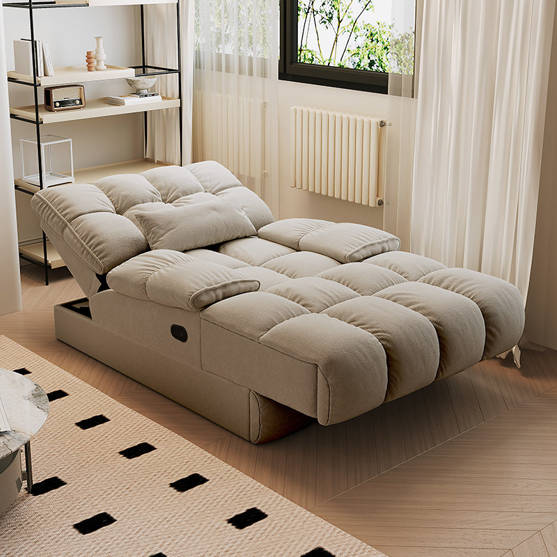 品洛电动贵妃躺椅懒人客厅主卧卧室阳台猫抓布单独贵妃椅单人沙发