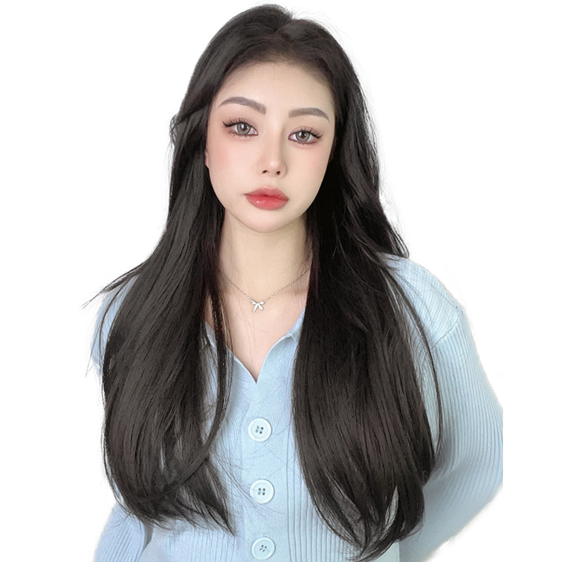 三片式假发片微卷内扣假发女长发自然蓬松增发量长直发接发片无痕