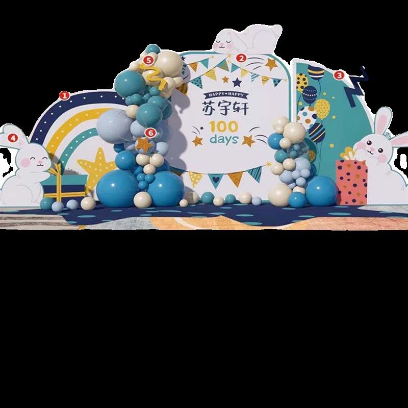 兔宝宝满月百天百岁宴生日布置男女孩场景气球装饰酒店kt板背景墙,节庆用品/礼品,装扮布置套餐,淘宝优惠券,粉丝福利购,淘宝优惠卷