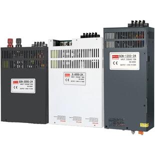 宽电压大概率开关电源MW铭伟S-1200W-24V50A/12V100A/36V48V110v