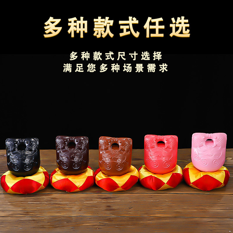 木鱼敲打乐器家用寺庙老式木鱼摆件小木鱼静心解压音质清脆木法器