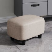 换鞋 小凳子简约沙发垫脚软包客厅皮艺矮凳 凳门口家用玄关入户穿鞋