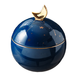 星球摆件桌面收纳盒创意玄关放钥匙首饰果盘家用零食糖果盘装饰品