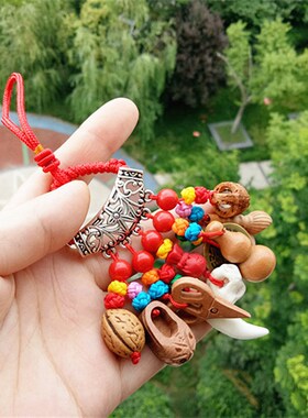 避不干净桃木剑刀斧狗牙葫芦宝宝婴儿童孕妇桃木挂件外出佩戴随身