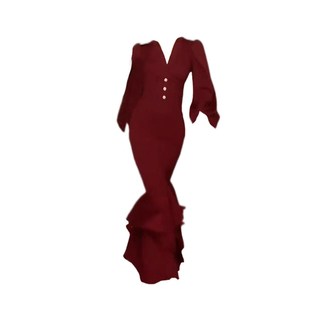 大码胖妹妹新中式晨袍敬酒服新娘结婚回门订婚礼服春秋红色连衣裙