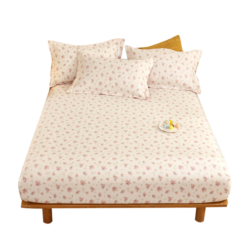 小清新碎花床笠单件纯棉席梦思床罩防尘罩床垫保护罩全棉床垫套罩,床上用品,床笠,淘宝优惠券,粉丝福利购,淘宝优惠卷