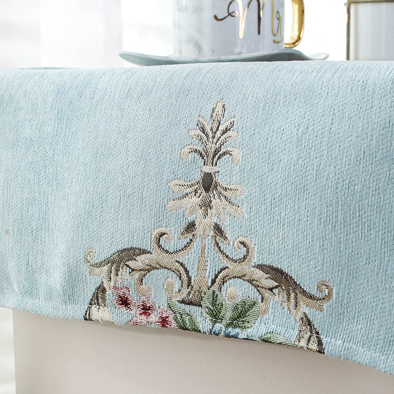 欧式提花床头柜盖布盖巾家用卧室桌布防尘罩长方形鞋柜布台垫布,居家布艺,床头柜盖布,淘宝优惠券,粉丝福利购,淘宝优惠卷