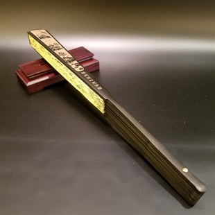 10寸中国古典手工折叠绢布竹扇子男式复古风日常随身相声演出道具