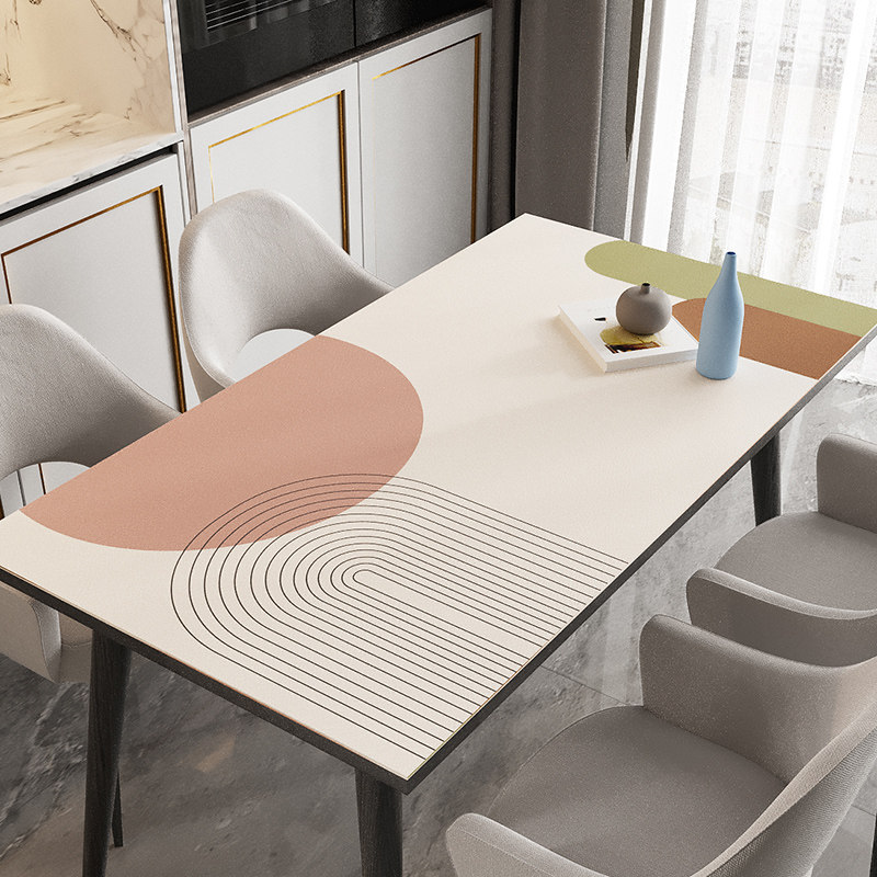 轻奢餐桌垫防水防油免洗桌布防烫可裁剪简约皮革桌面台布茶几垫子,居家布艺,桌布,淘宝优惠券,粉丝福利购,淘宝优惠卷