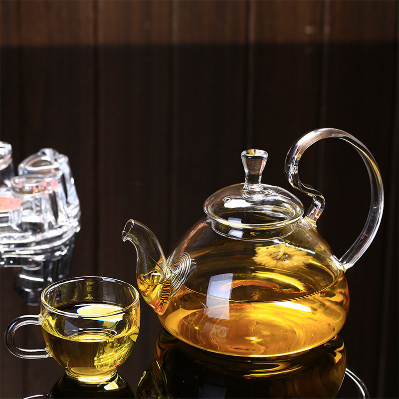 金茗电陶炉烧水壶 直火煮茶养生壶 玻璃电陶壶 可加热耐高温茶壶