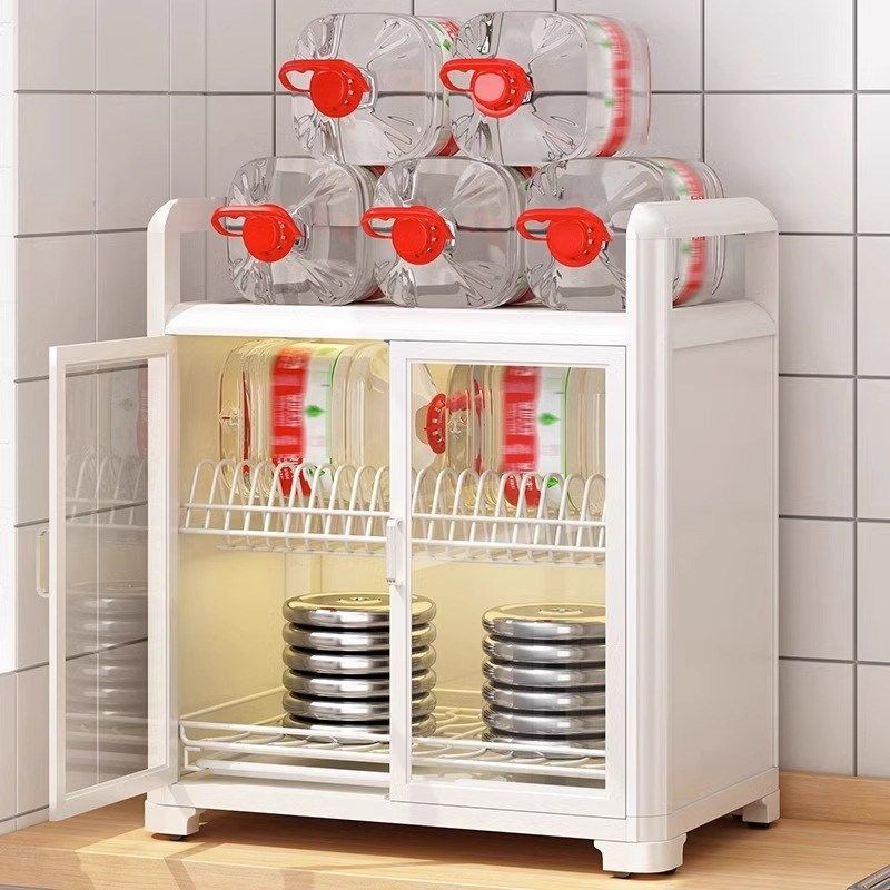 厨房碗碟置物架防尘碗柜多功能沥水架家用放碗筷收纳盒台面碗盘架,厨房/烹饪用具,碗架,淘宝优惠券,粉丝福利购,淘宝优惠卷
