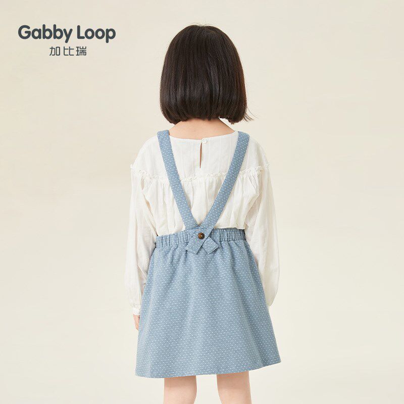 加比瑞女童背带裙 儿童春装连衣裙休闲裙子春秋款吊带裙背心裙