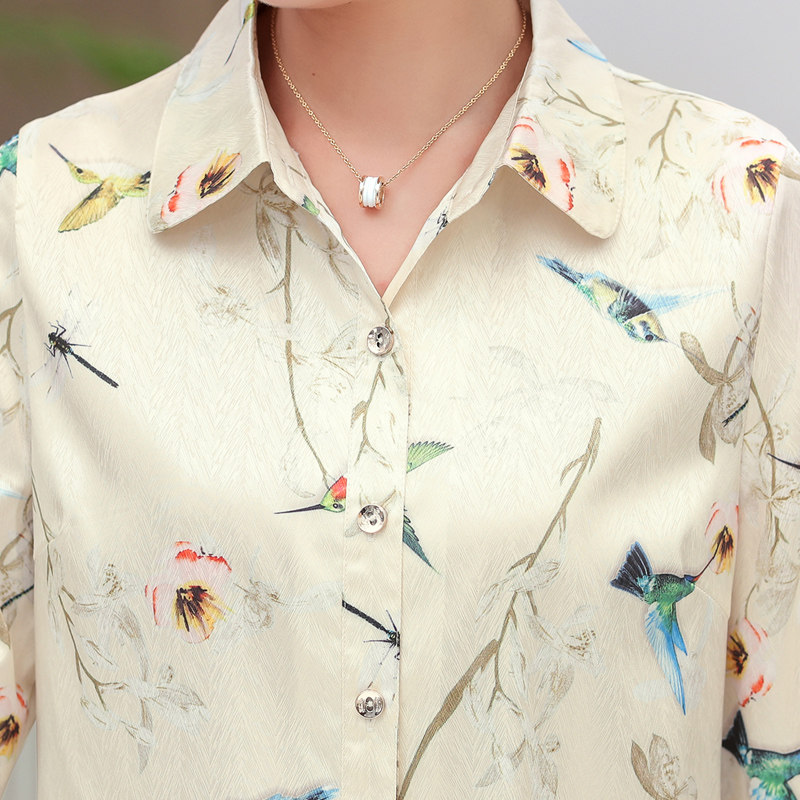 中老年女装春装衬衫妈妈夏装短袖衬衣洋气中年上衣中袖时尚春秋