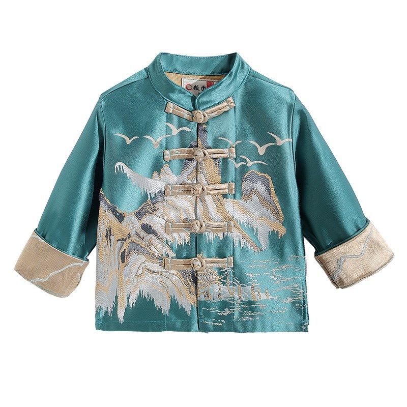 2024龙年高端中国风男孩唐装外套新中式周岁礼服儿童汉服新年衣服,童装/婴儿装/亲子装,唐装,淘宝优惠券,粉丝福利购,淘宝优惠卷