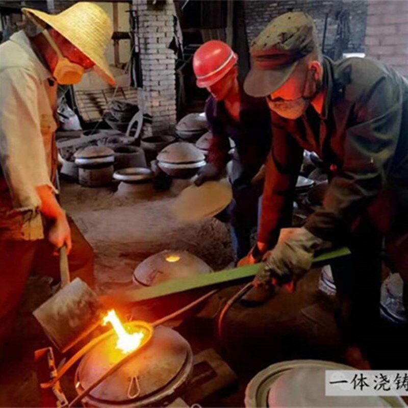 升陶老式生铁锅罐煲汤锅铸铁顶罐炖锅吊锅生铁煮饭罐四川罐
