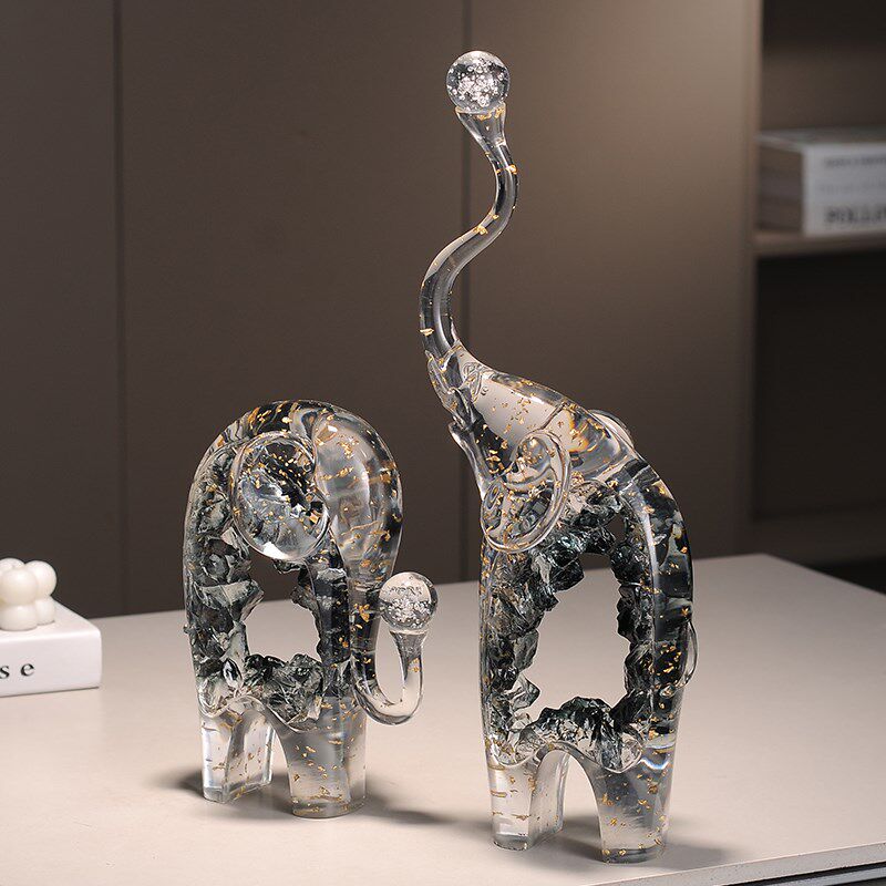 大象摆件轻奢高级感客厅玄关电视酒柜展示办公室装饰乔迁新居礼品