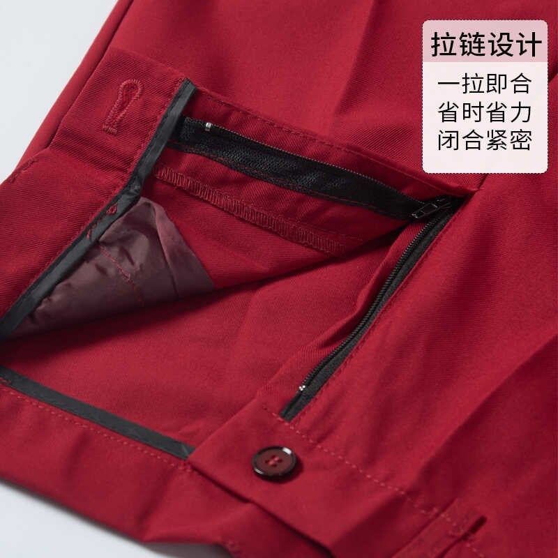 儿童西裤男童酒红色夏季薄款红色表演演出西装裤长裤学生礼服裤子