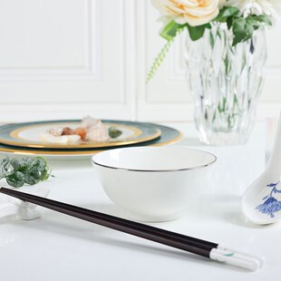 Noritake则武 中式调羹筷架中餐厅用酒店民宿家用摆台小件