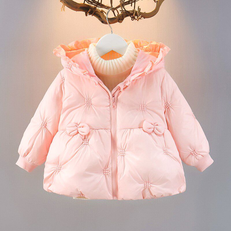 女宝宝冬装羽绒服1-4岁女童加厚保暖羽绒外套婴幼儿连帽冬季外套