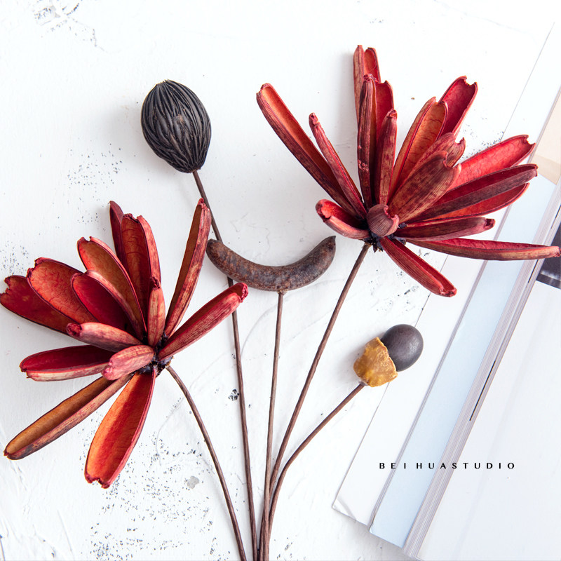 手工干花组合套餐禅意花束田园小清新干花电视柜插花民宿家居装饰,家居饰品,干花/花瓣/干花包/干树枝,淘宝优惠券,粉丝福利购,淘宝优惠卷