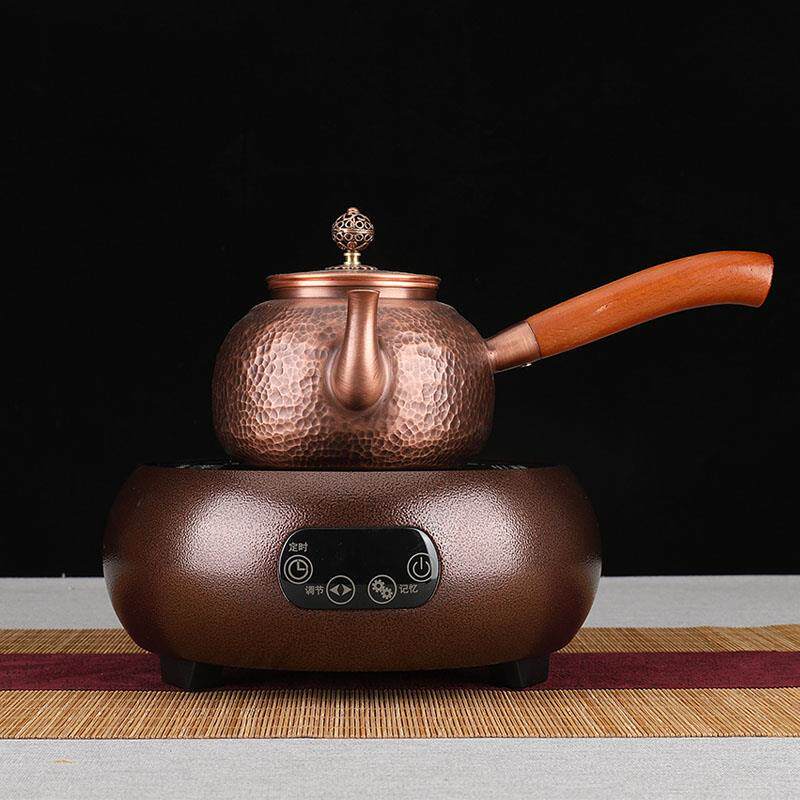 紫铜壶纯手工烧水泡茶壶电陶炉煮茶茶壶煮茶壶煮茶器套装围炉煮茶