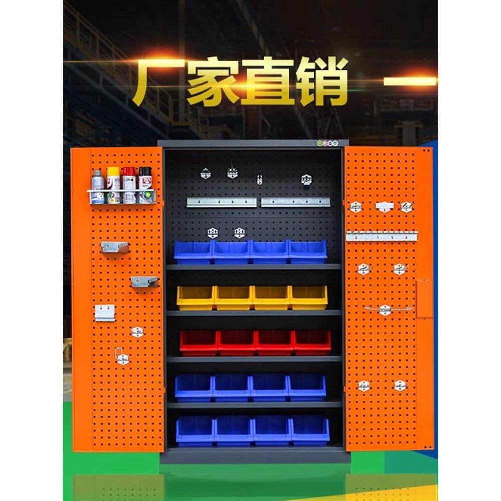 多功能重型工具箱车间双门工具箱五金加厚储物铁柜工具车