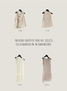 MOON慕空间样板房衣帽间卧室衣柜衣服摆件新中式连衣裙外套装饰品