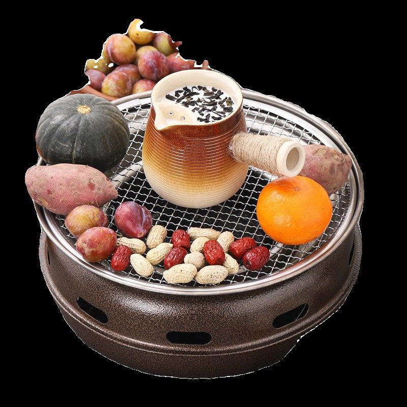 户外露营围炉煮茶装备旅行功夫茶具小套装车载便携式烧水壶烧烤盘