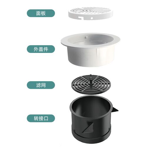 超薄新风口极窄圆形无边框高端室内可调新风系统超薄排风通风口