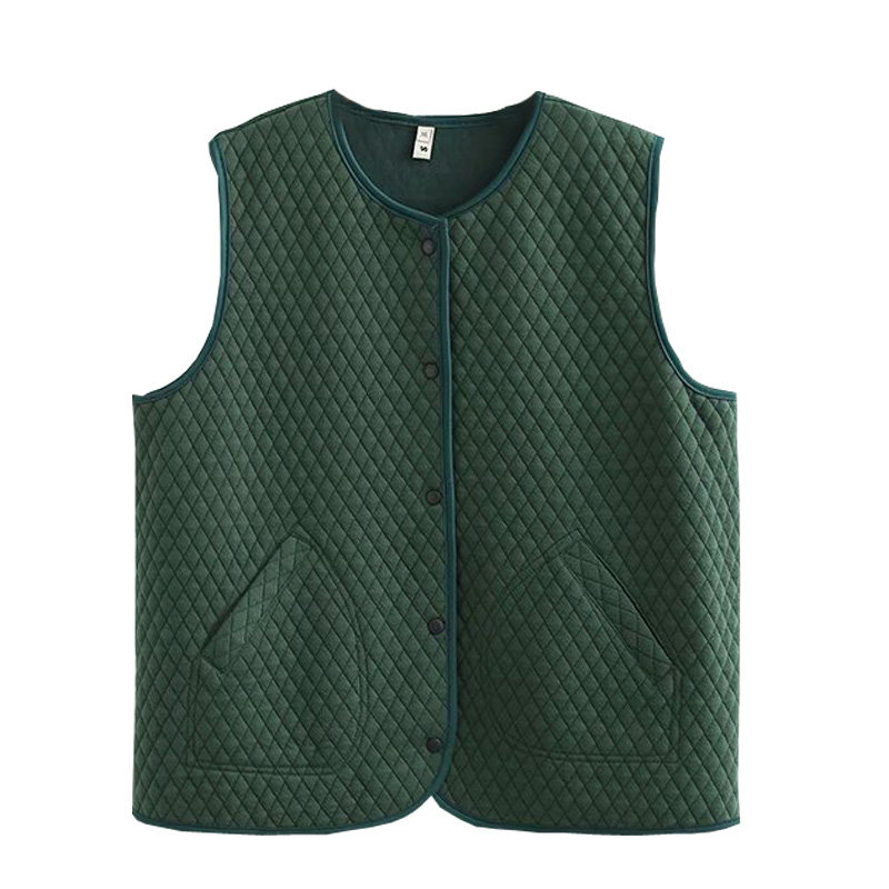 中老年女装马甲上衣大码宽松背心中年春装内搭春季开衫外穿马夹女