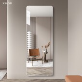无框穿衣镜壁挂式 全身镜挂墙试衣镜墙面大镜子自粘贴家用贴墙防爆