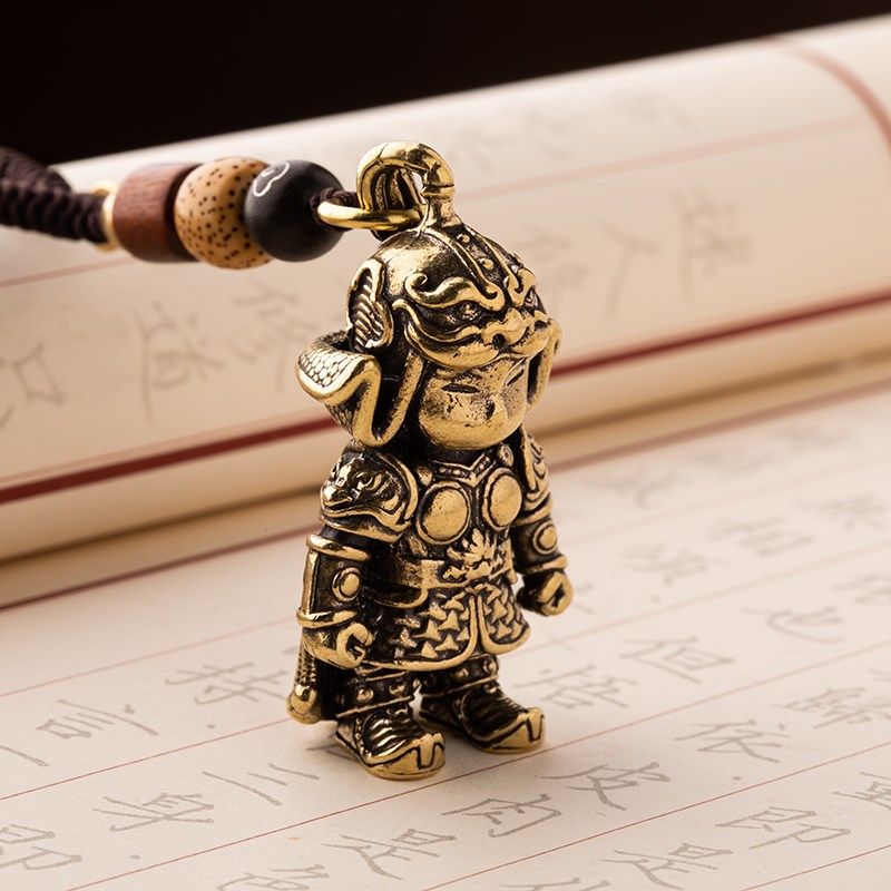 实心纯黄铜汽车钥匙扣挂件创意古代铠甲勇士金甲士兵铜挂件钥匙链,节庆用品/礼品,钥匙扣,淘宝优惠券,粉丝福利购,淘宝优惠卷