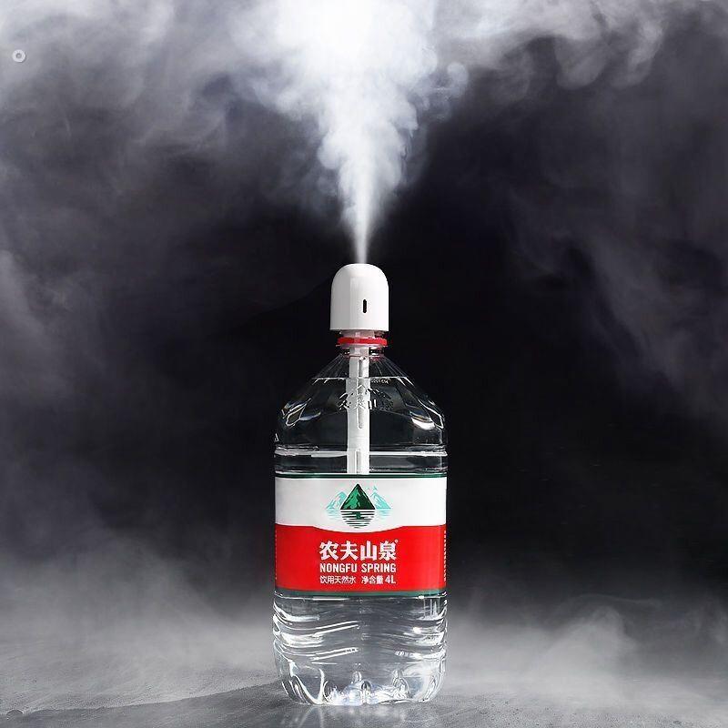 加湿器小型简易家用静音卧室空气车载桶装水1升矿泉水瓶加湿棒