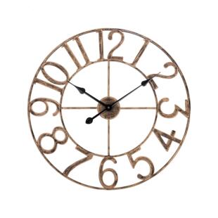 饰数字客厅挂表简约轻奢装 创意铁艺装 高级 覆古挂钟钟表个性 老式