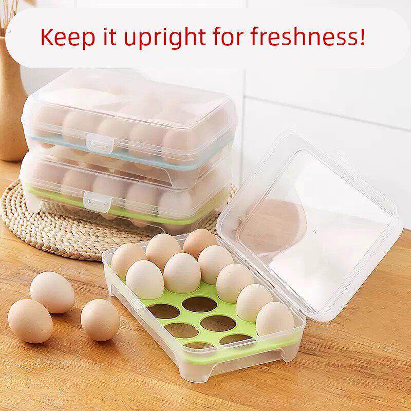 防滚动鸡蛋收纳盒冰箱用侧门放鸡蛋盒装鸡蛋架托专用保鲜盒整理器