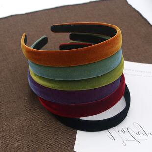 发箍女高级感网红发箍气质简约灯芯绒秋冬法式压发头箍发卡头饰品