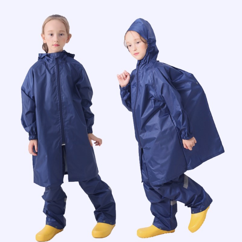 儿童雨衣雨裤套装防水中大童小学生雨披logo团体企业文化一件起印