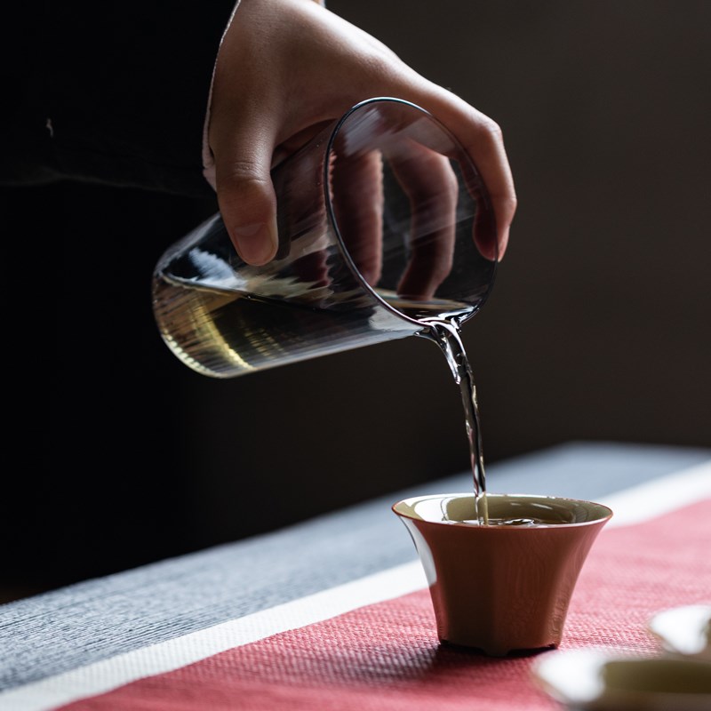米黄釉八方来财套组陶瓷功夫茶具套装家用盖碗茶杯套组高档黄色