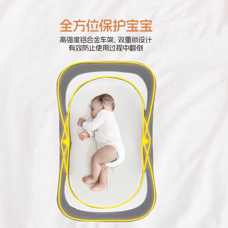 婴儿便携式可折叠床中床宝宝仿生床新生儿防压旅行小床婴儿蚊帐
