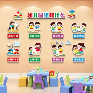 午托班墙面装饰托管班文化墙贴幼儿园睡房午睡室环创托育教室布置